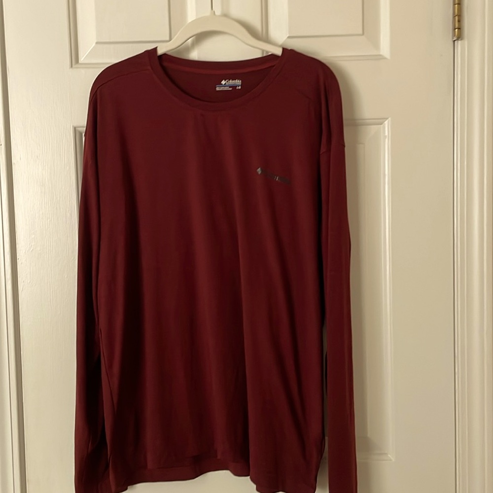 Red (cranberry) men’s long sleeve shirt